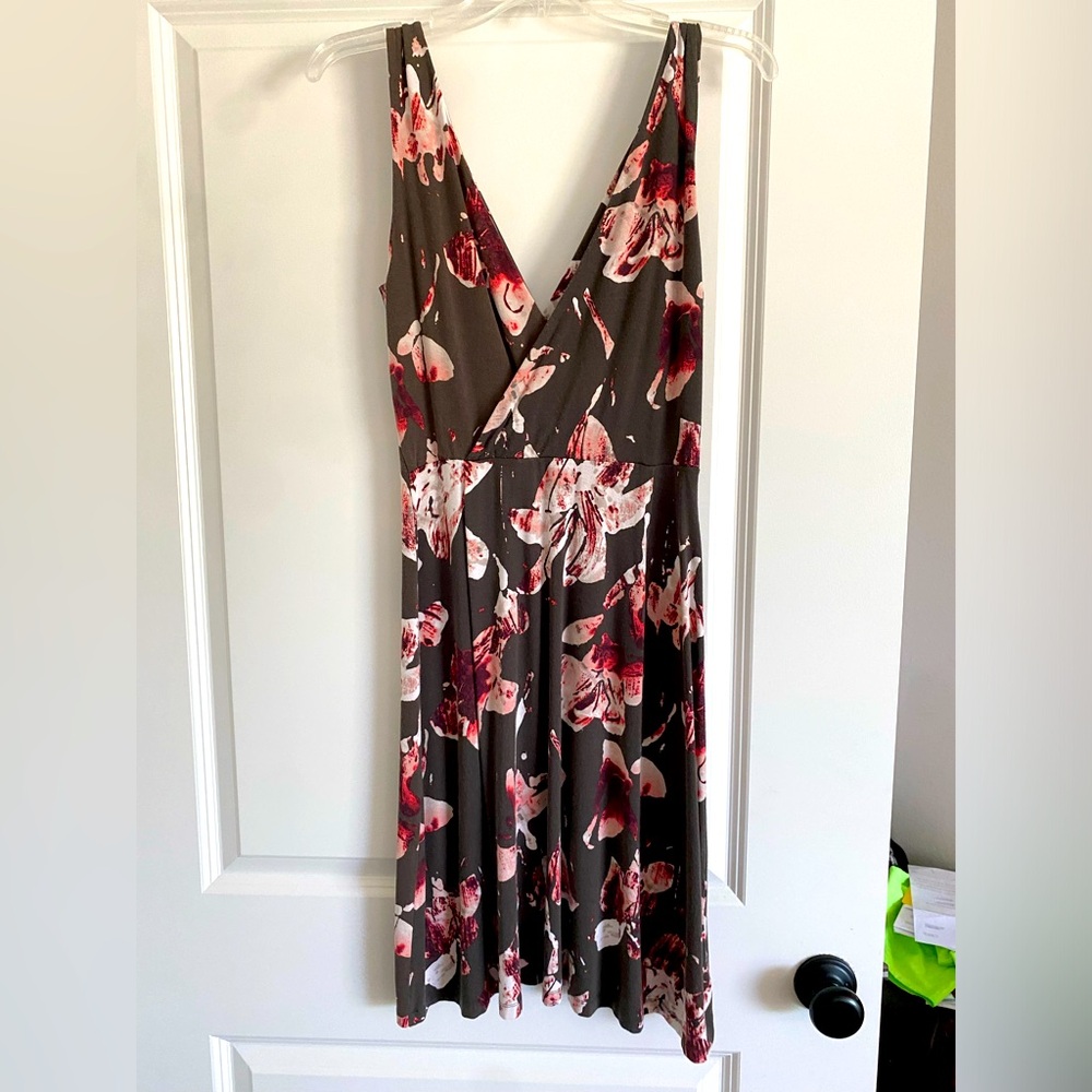 Ann Taylor Brown floral dress